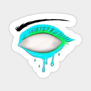 Neon Psychedelic Slime Eye Magnet