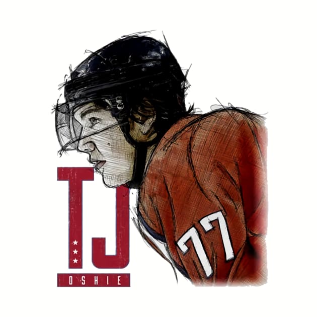 T.J. Oshie Washington Sketch by Erianna Bee