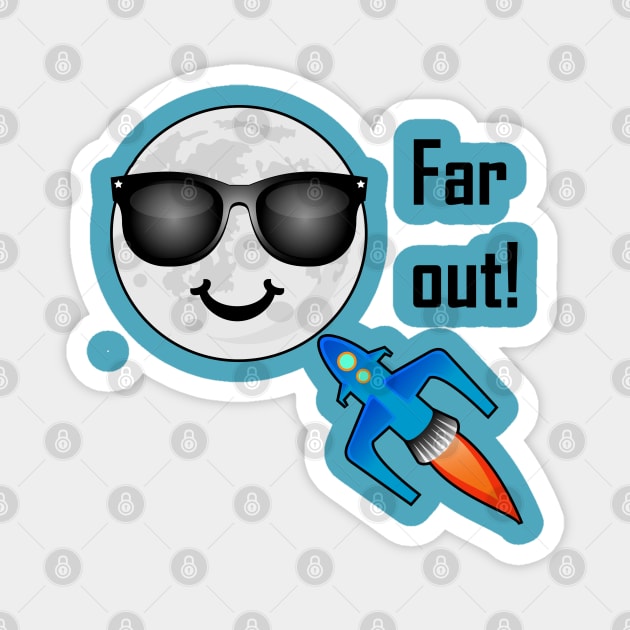 Far Out Design Magnet by VelvetRoom