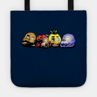 Five Nights at Freddy's 3 Pixel art Ending heads Tote