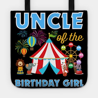 uncle of The Birthday Girls Family Circus Lover B-day Gift For Boy Girls Kids Tote