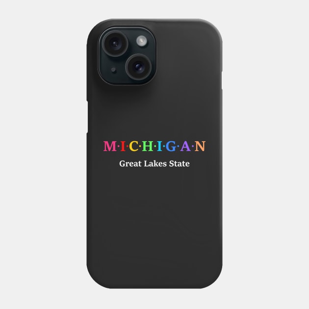 Michigan, USA. Great Lake State Phone Case by Koolstudio