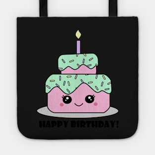 Happy Birthday Cake Tote