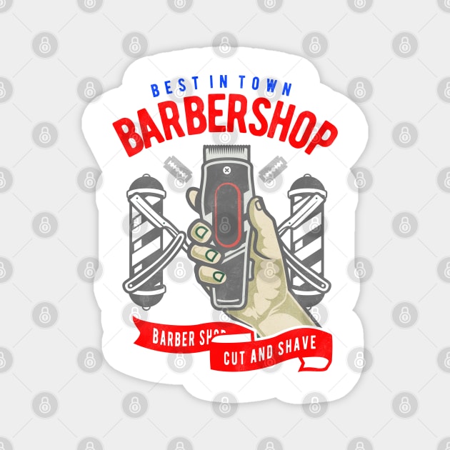 Barbershop for barbers Magnet by artsytee