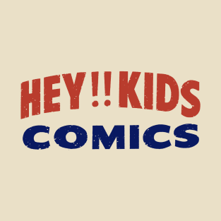 Hey !! Kids Comics- Distressed Lettering Style T-Shirt