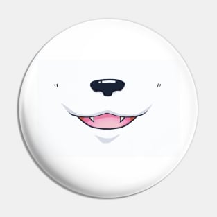 Polar Bear Face Pin