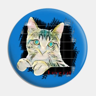 T-shirt for cat lovers Pin