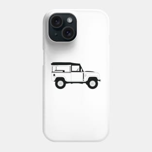 Land Rover Black Outline Phone Case