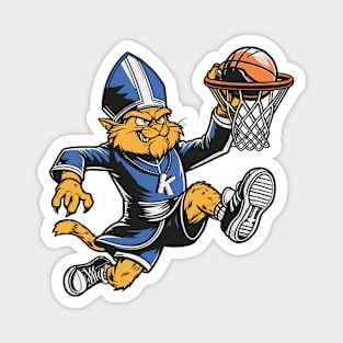 Cat Pope Basketball Magnet