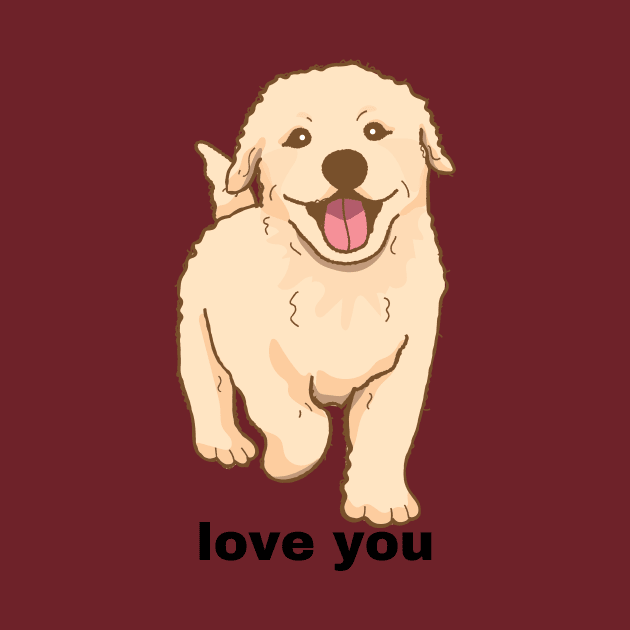 love you chien by medfrigo