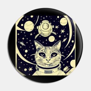 Space cat Pin