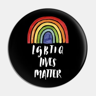 LGBTIQ Lives Matter Rainbow Pin