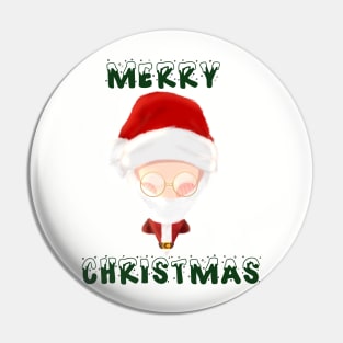 Merry Christmas Santa Claus Pin