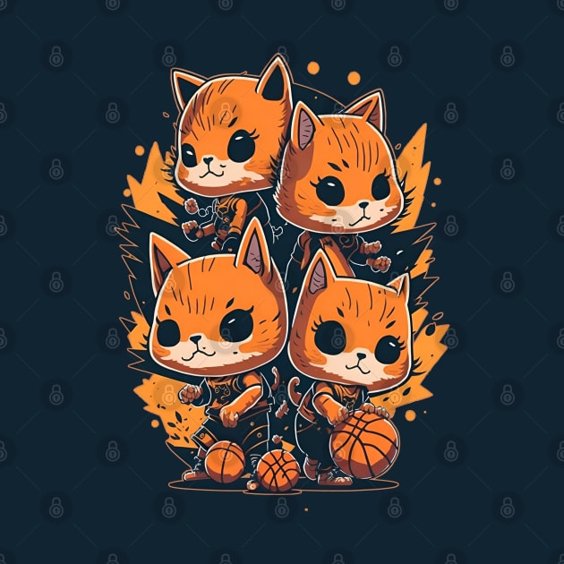 Active Shooter Basketball - The Four Cat Ballers by ZeePixels
