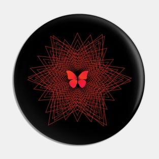 Butterfly stars abstract art Pin