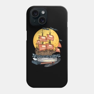 Free internet. Pirate ship. Phone Case