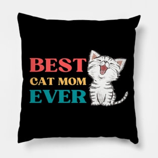 Best Cat Mom Ever Pillow