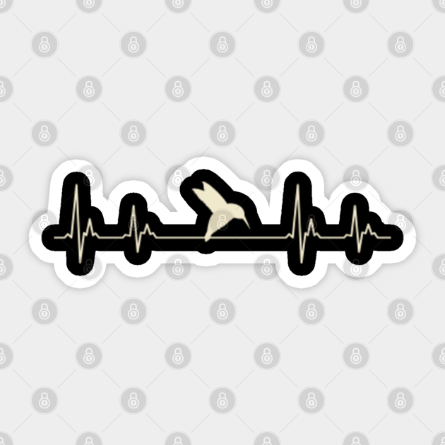 Hummingbird Hummingbird Heartbeat Gift Pulse Sticker Teepublic During flight the heart may beat 1200 times per minute in some species. teepublic