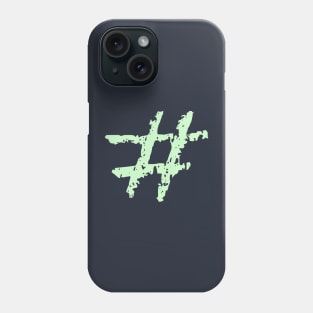 Hashtag symbol simple fun design Phone Case