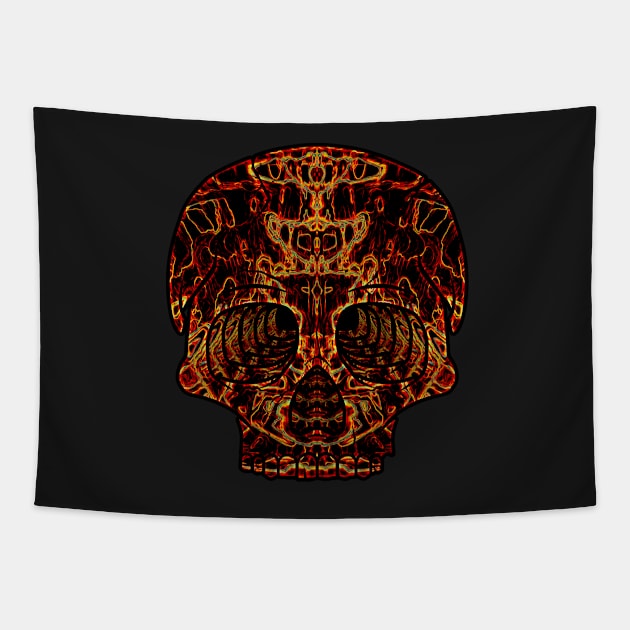 Nuclear Skull Tapestry by Daribo