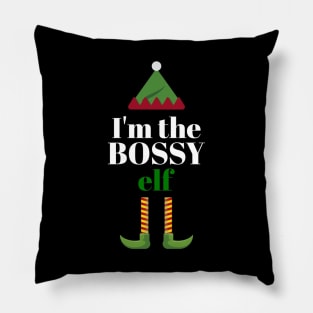 Im The Bossy Elf Pillow