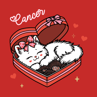 Cancer Sassy Valentines Kitty T-Shirt