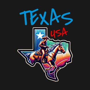 Texas Usa Cowboy T-Shirt