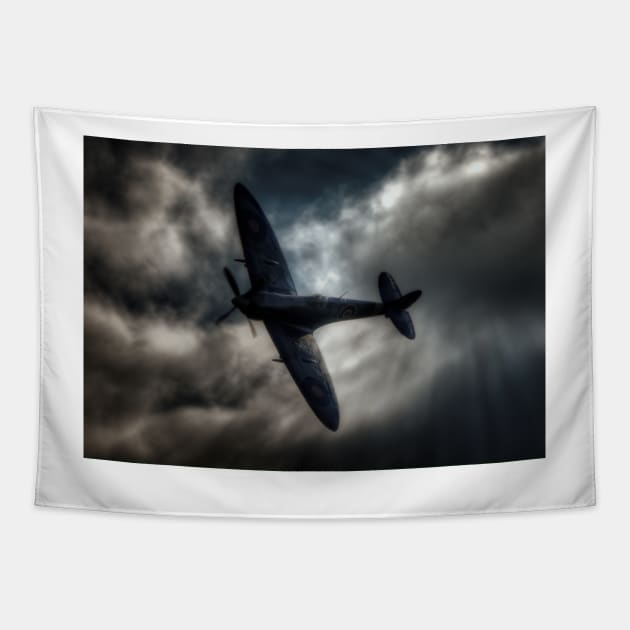 Supermarine Spitfire RR232 HF Mk IXc Tapestry by Nigdaw