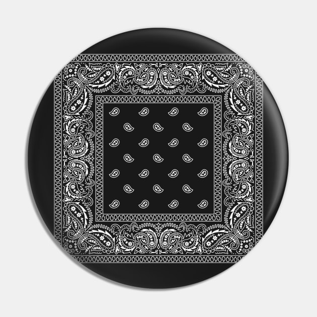 Bandanna Black Pin by Malchev