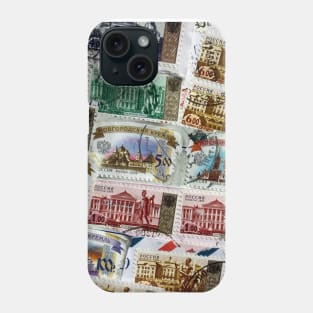 Russian Cities Stamp Collection Phone Case