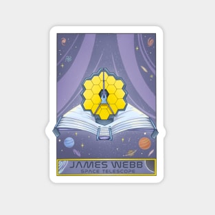 James Webb Space Telescope Illustration - JWST Art Magnet