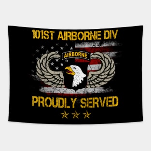 Paratrooper 101st Airborne Division Proudly Served Tapestry