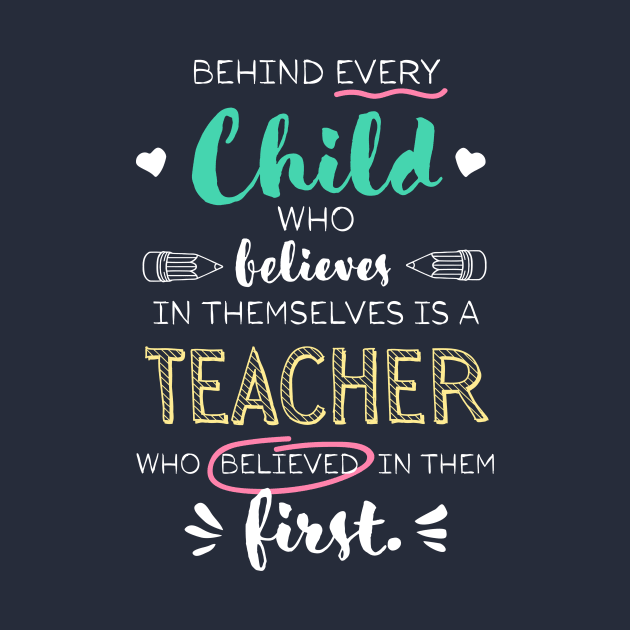 Behind every Child Teacher Appreciation Gifts Thank You End of Year by BetterManufaktur