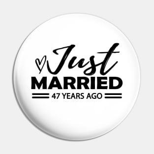 47th Wedding Anniversary - 47 years anniversary Pin