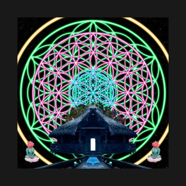 Sacred Geometry - Door to Wonder Maloca by Sacred Geometry Art