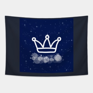 crown, power, achievement, success, winning, victory, technology, light, universe, cosmos, galaxy, shine, concept, illustration Tapestry