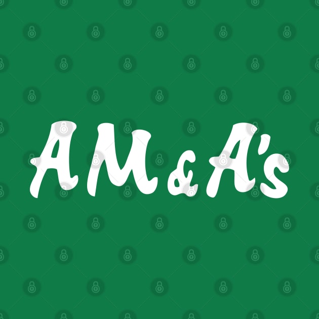 AM&As Old Logo White by Vintage716
