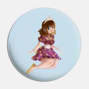 Polk-a-dot Purple Dress Princess Pin