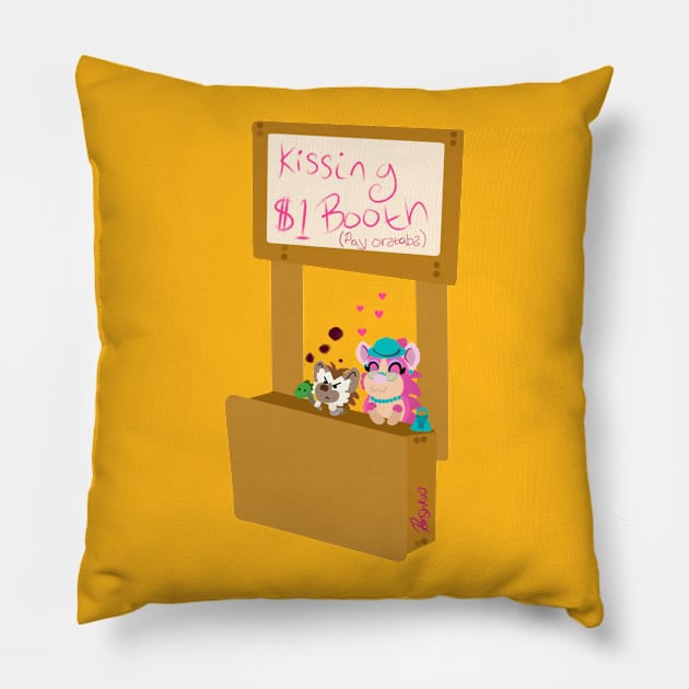 Kissing Booth Pillow by GrannyPomshka