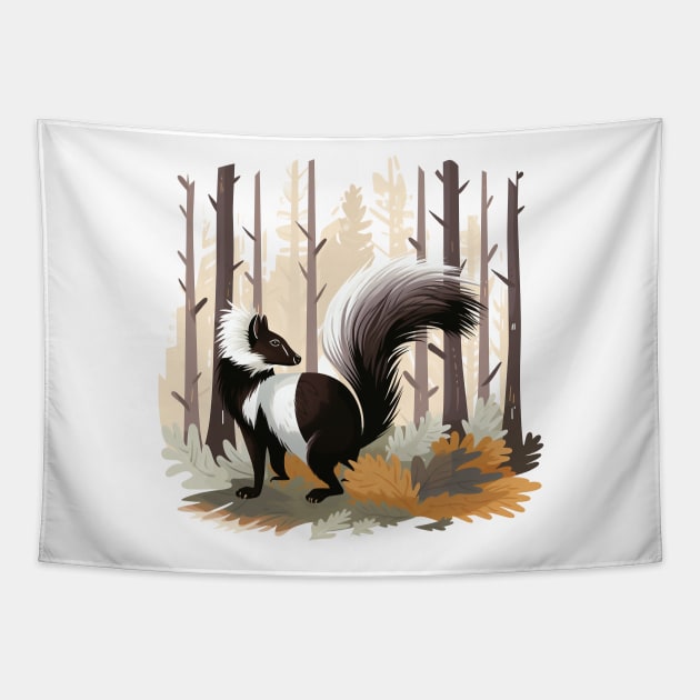 Skunk Tapestry by zooleisurelife