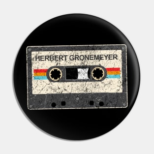 Herbert Gronemeyer kurniamarga vintage cassette tape Pin