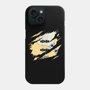 Ripped Bass Guitar J-Style Buttercream Color Phone Case