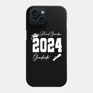 proud grandma graduate class of 2024 funny senior Phone Case