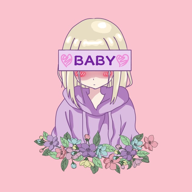 Cute Baby Girl Anime by Mavis Fox