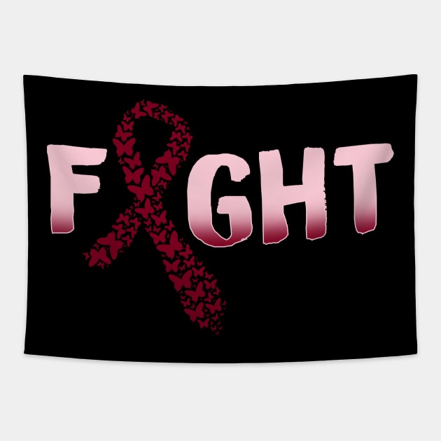 Cancer Awareness - Multiple Myeloma Ribbon T-Shirt Tapestry by biNutz