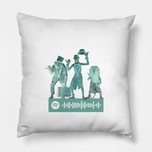 Grim Grinning Ghosts Spotify QR Code Pillow