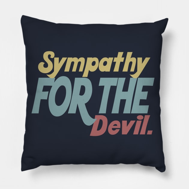 Devil - Lyrics Typographic Tribute Design Pillow by DankFutura