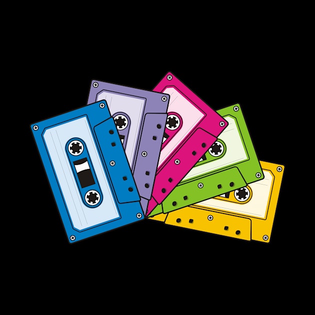 Colorful Audio Tapes by sifis