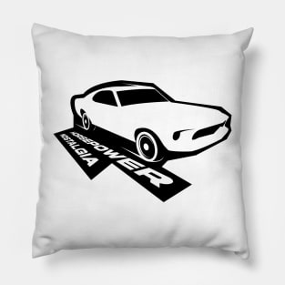 Old School Muscle Car Pillow