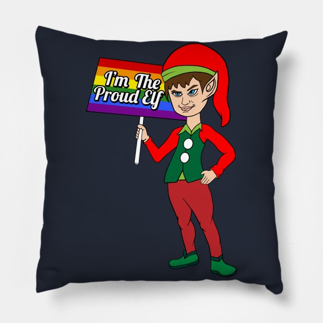 I’m The Proud Elf Pillow by idanavidan